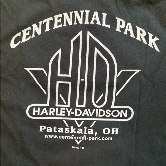 Vintage 2002 Harley-Davidson Black T-Shirt for Men - Picture 4 of 4